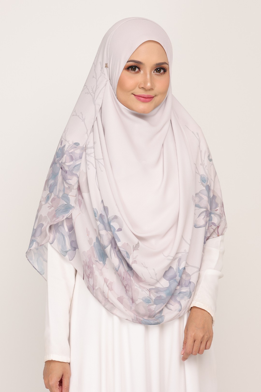 Long Shawl Printed Karya Sea Salt