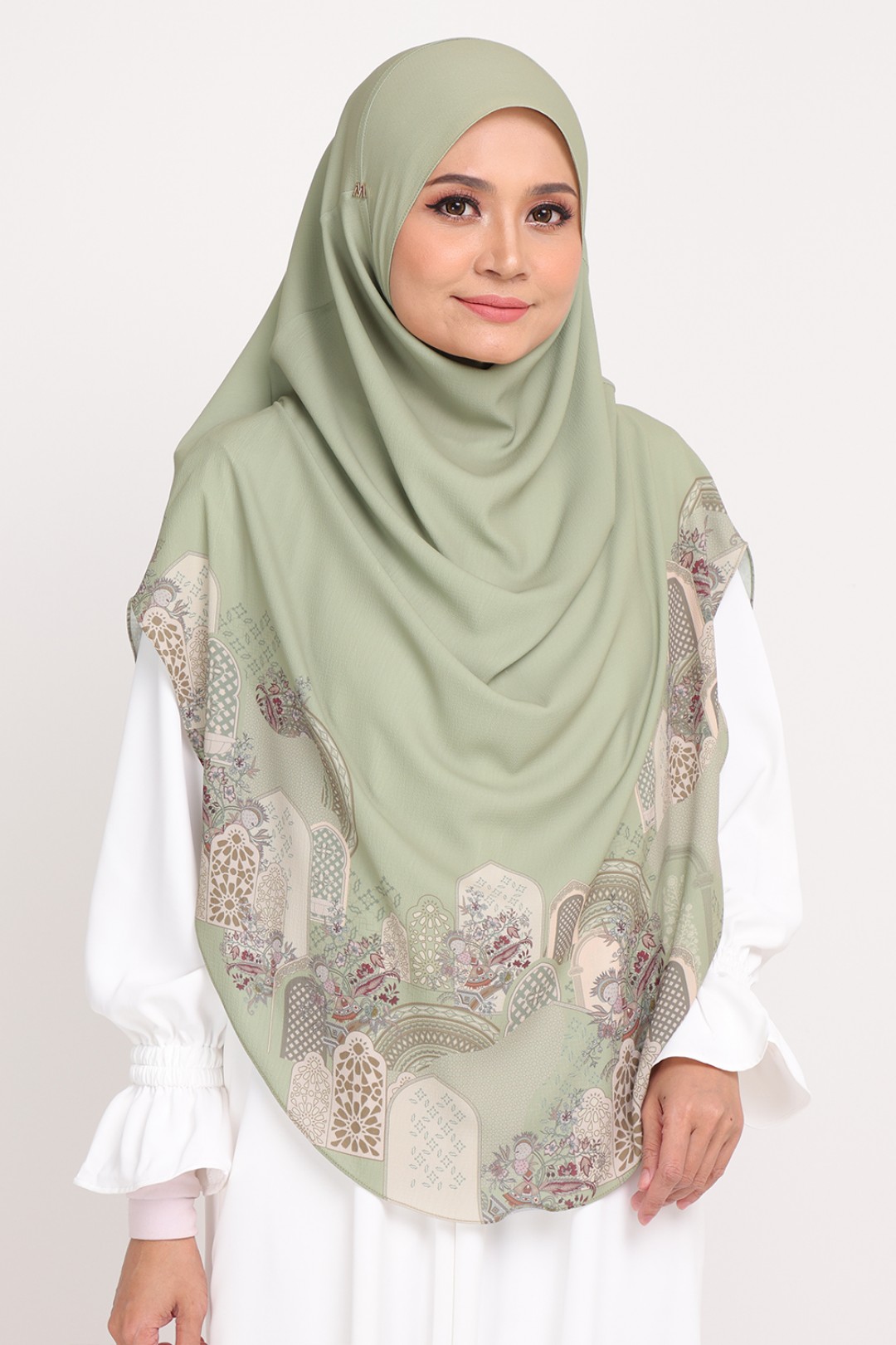 Umma Printed Raudhah Asparagus Green