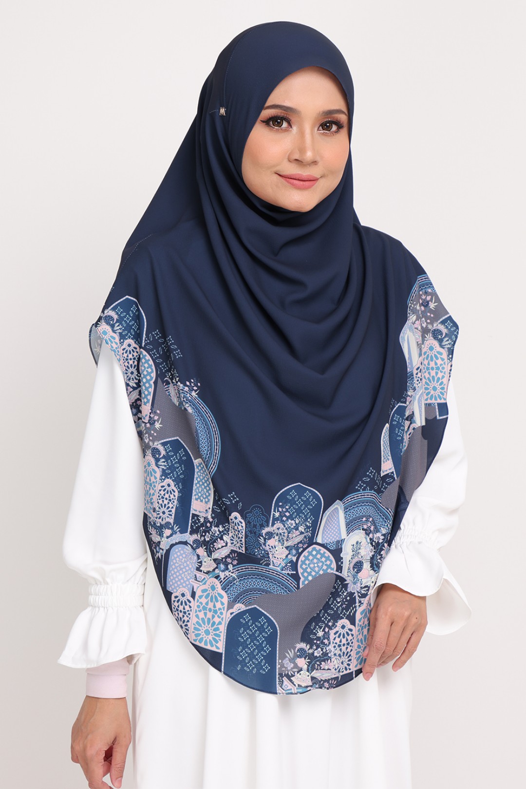 Umma Printed Raudhah Rich Blue