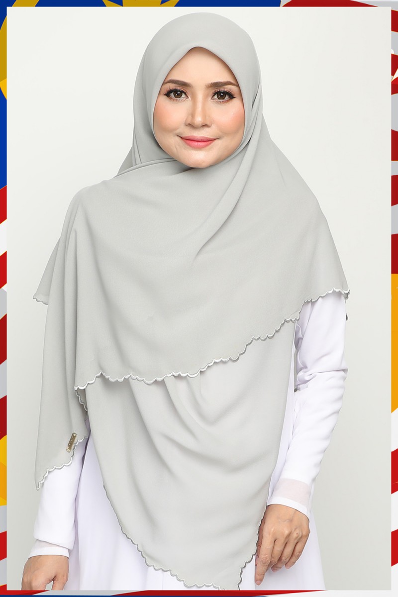 Bawal Sulam Silver Crest