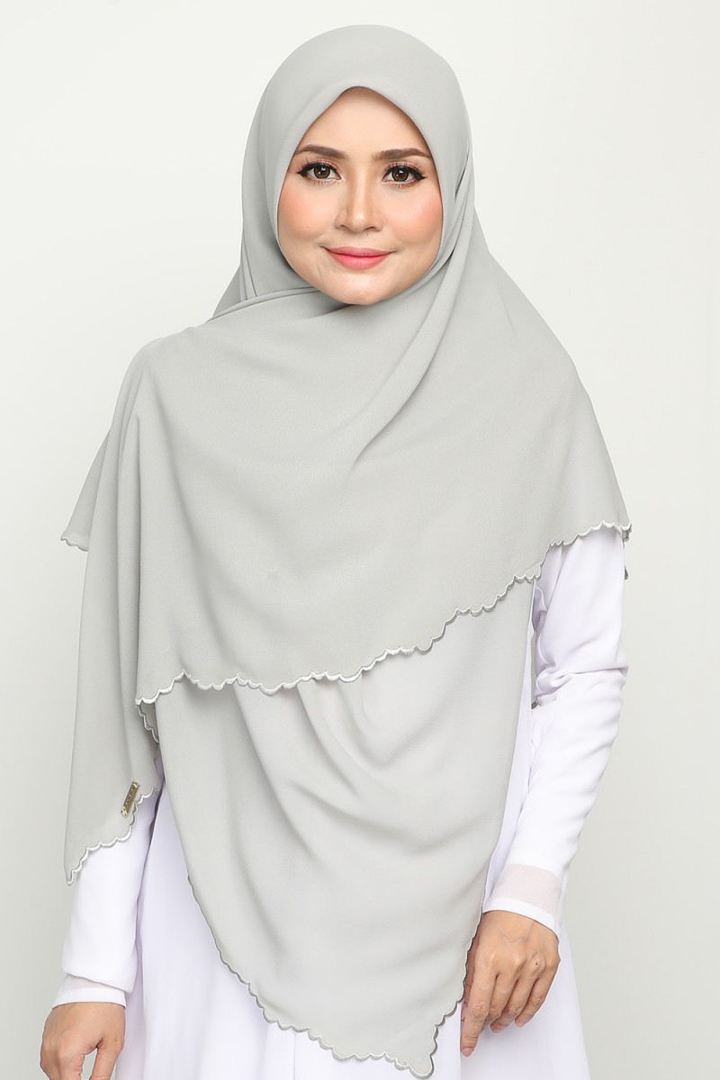 Bawal Sulam Silver Crest