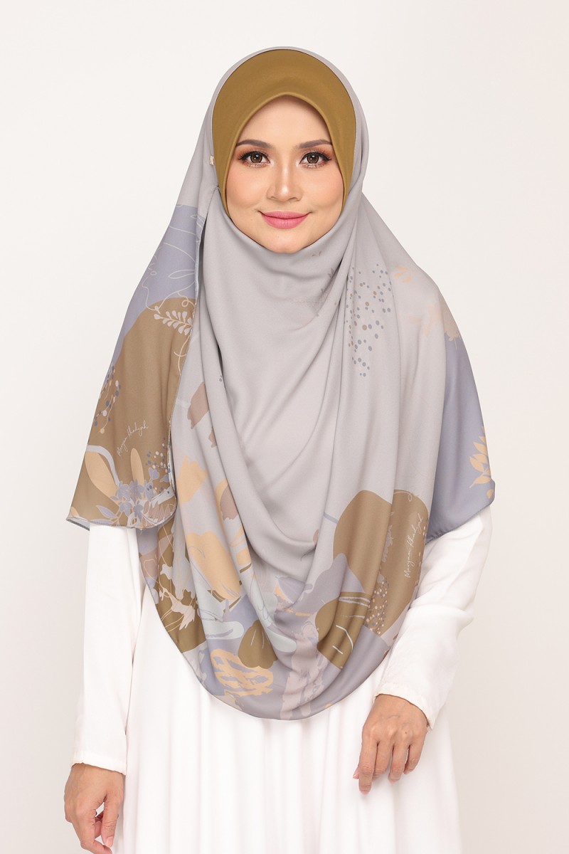 [AS-IS]-Instant Printed Awning Kiara Silver Rod