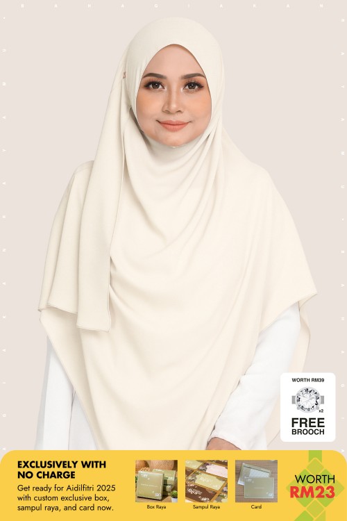 Umma Shawl Merangsri Snow Beige