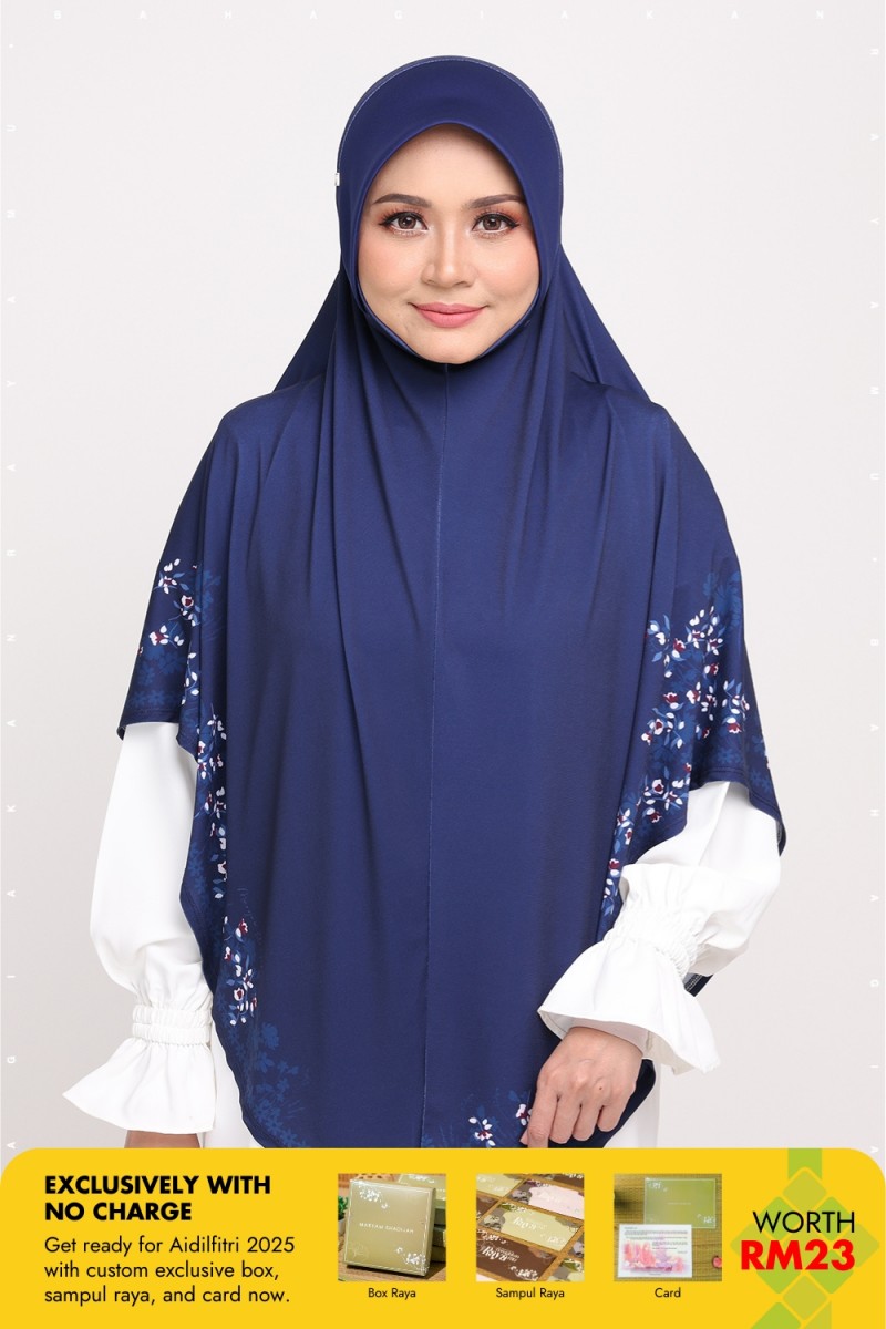 Sarung Printed Radiyyah Space Indigo