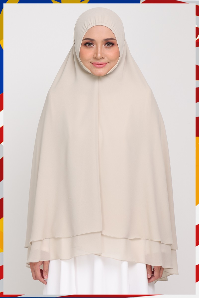 Mini Telekung Raudah Summer Beige