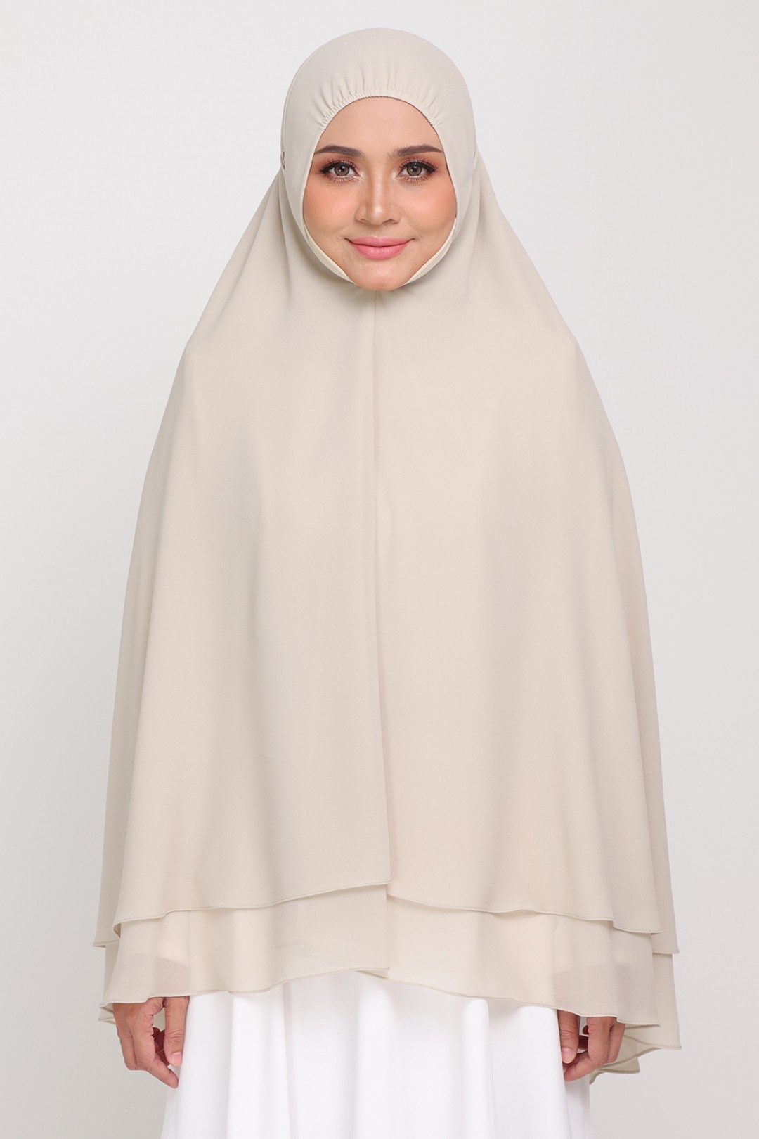 Set Sut Safiyyah White + Mini Telekung Raudah