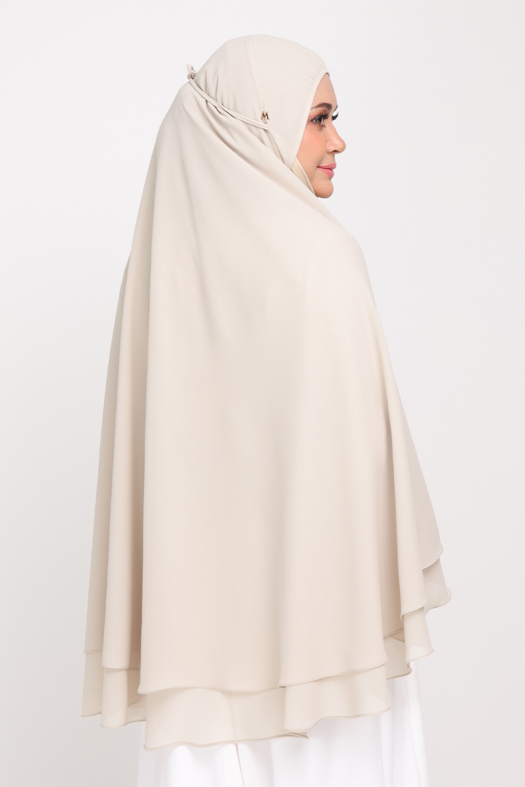 Mini Telekung Raudah Summer Beige