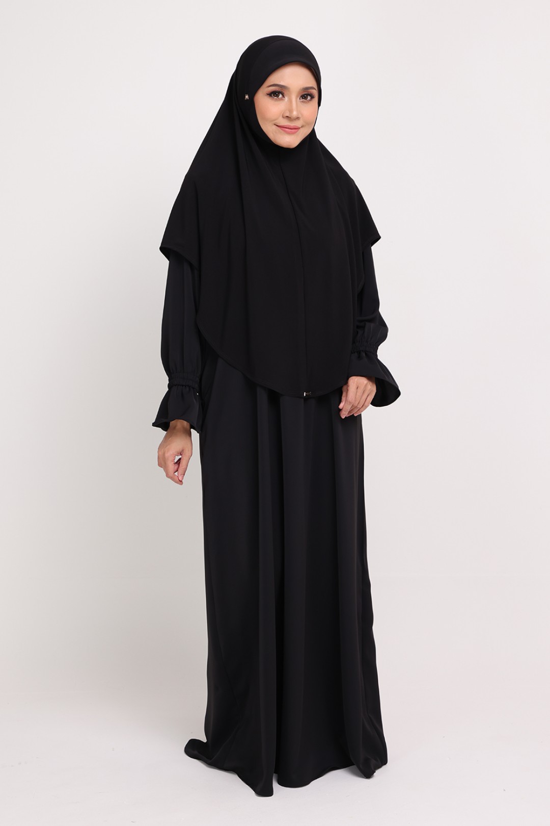 Jubah Wardah Swart Black