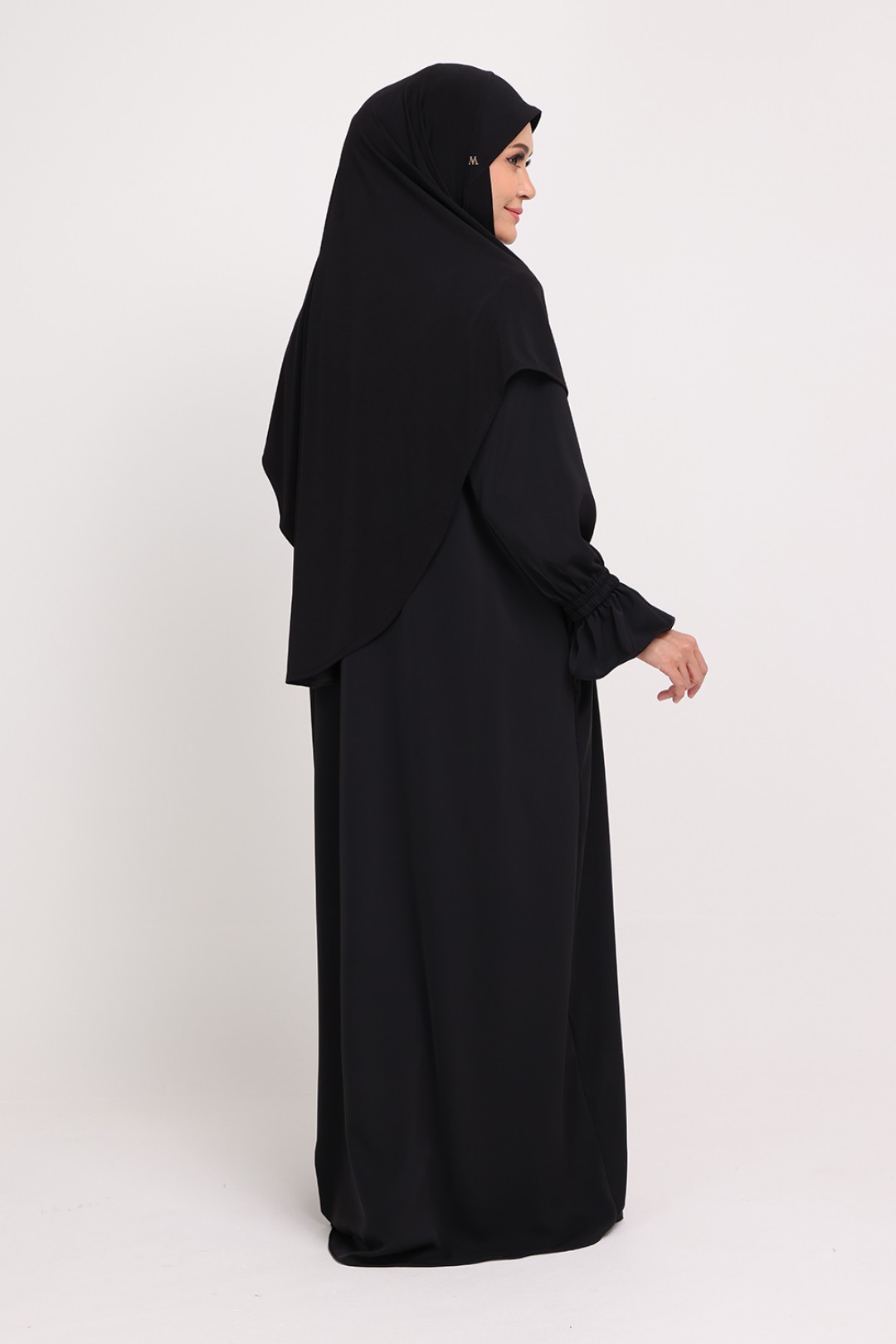 Jubah Wardah Swart Black