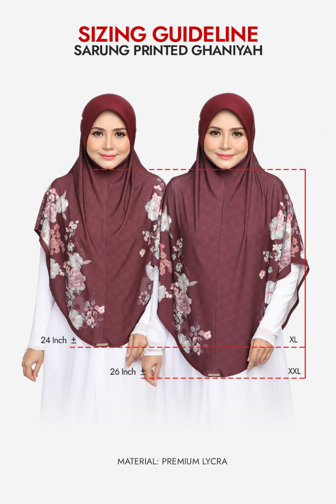 [AS-IS]- Sarung Printed Ghaniyah Iris Mauve