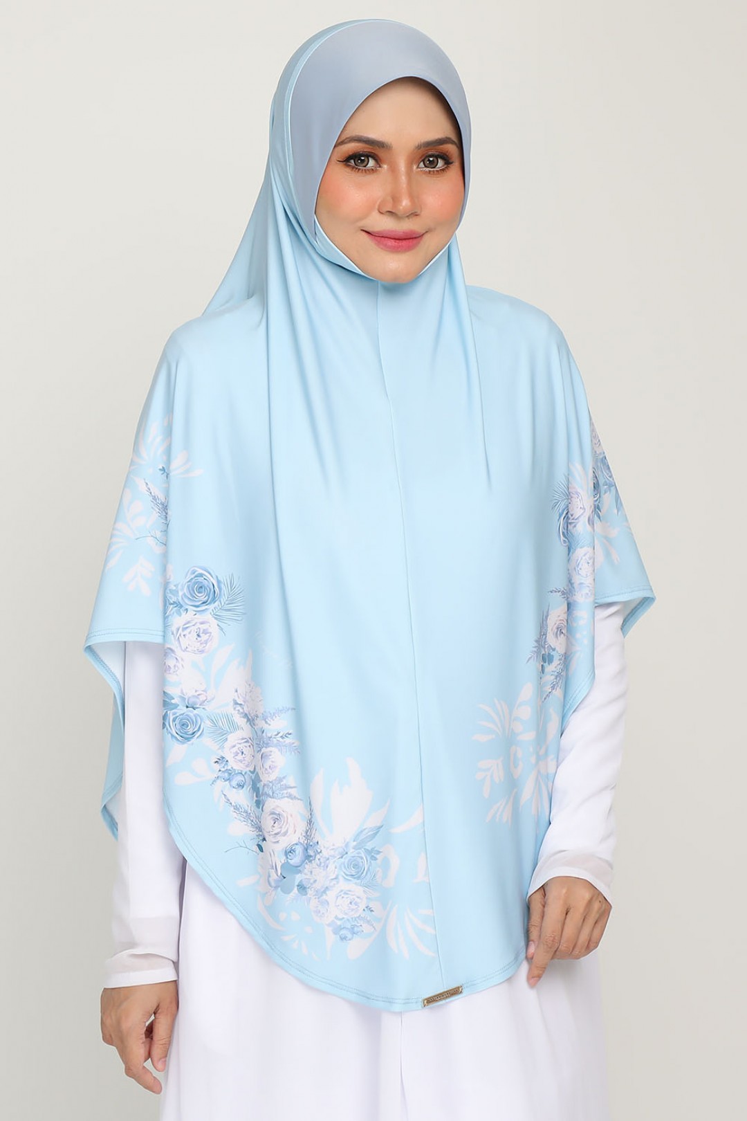 Sarung Printed Zahra Crystal Blue