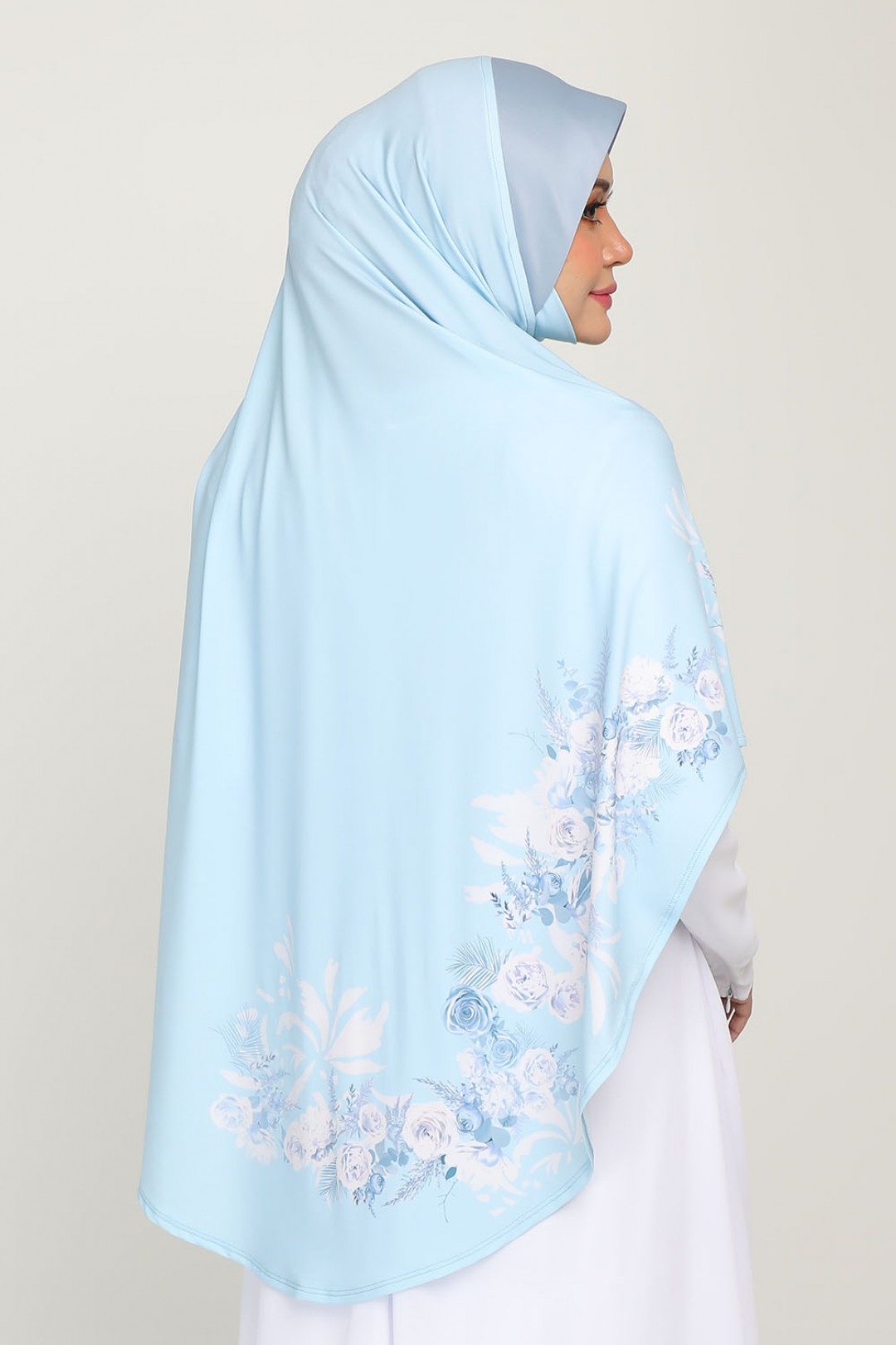 Sarung Printed Zahra Crystal Blue