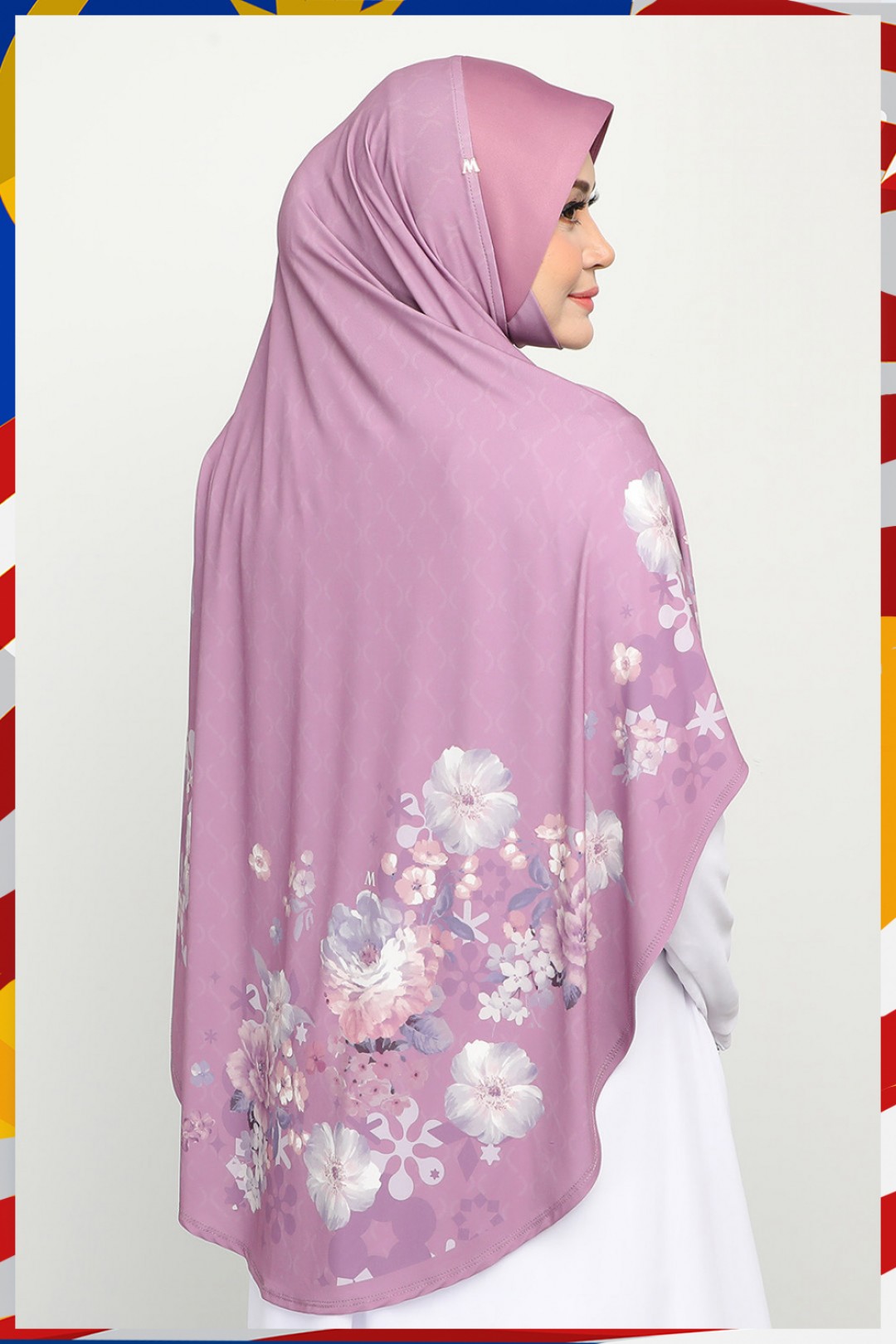 Sarung Printed Ghaniyah Iris Mauve