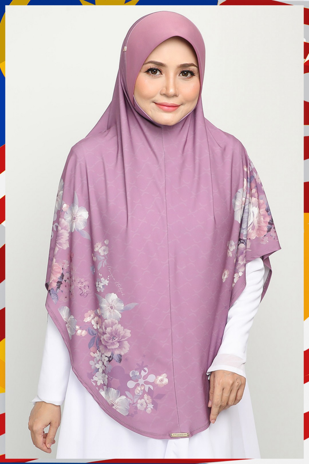 Sarung Printed Ghaniyah Iris Mauve