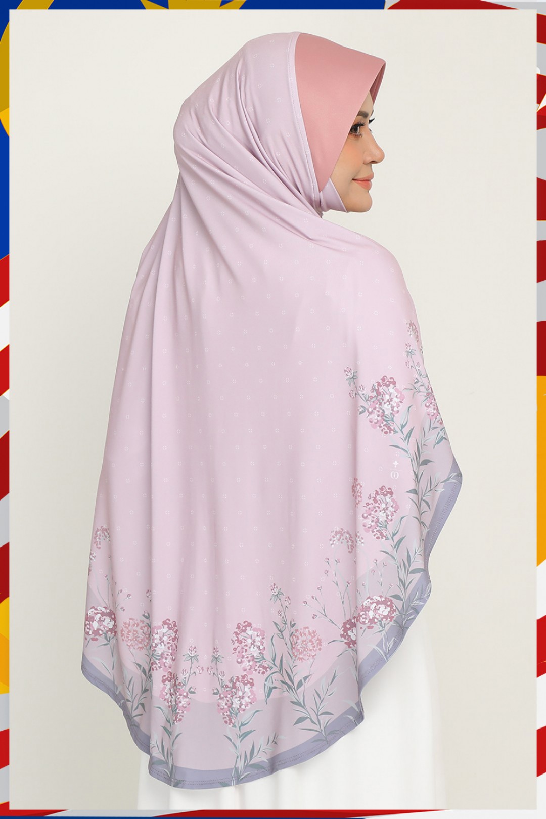 Sarung Printed Lagenda Blush Crepe