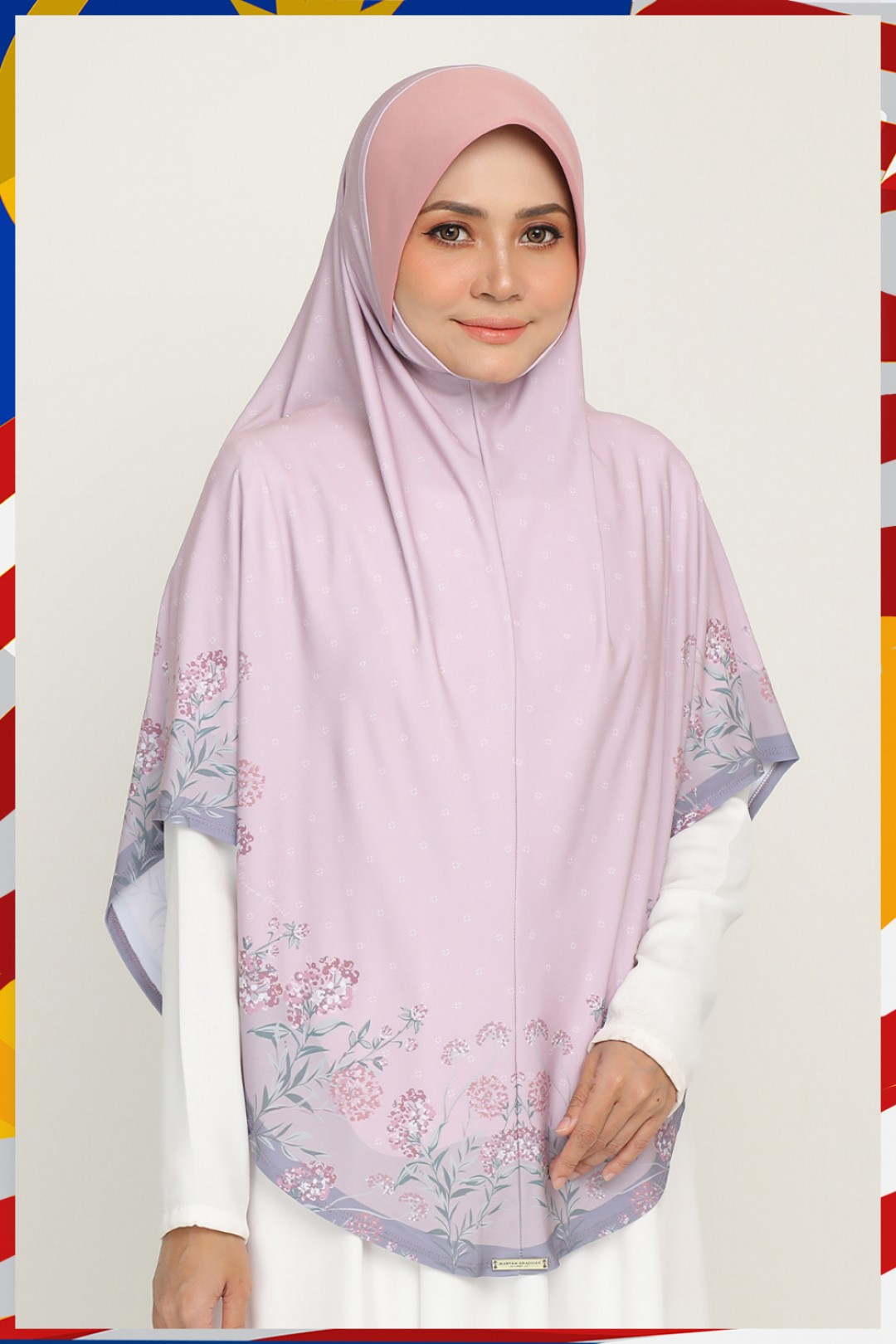 Sarung Printed Lagenda Blush Crepe