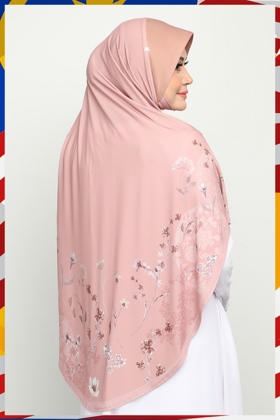 Sarung Printed Najdiyyah Peach Yogurt