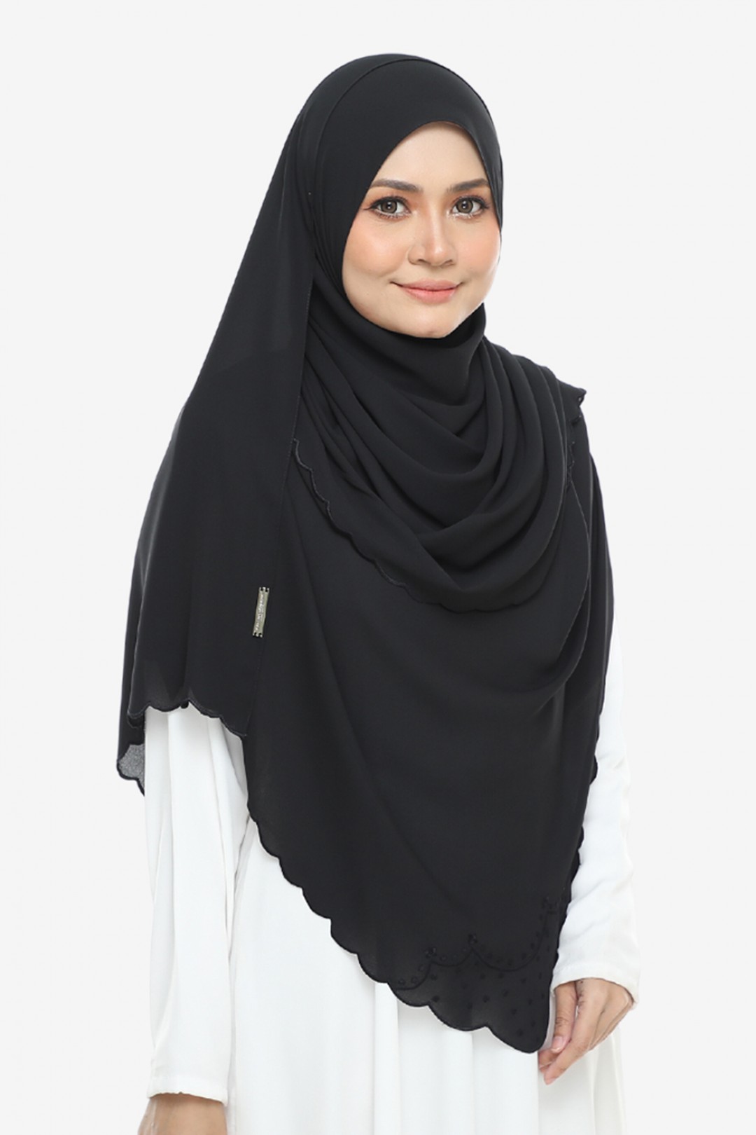 Shawl Sulam Pansy Black Diamond