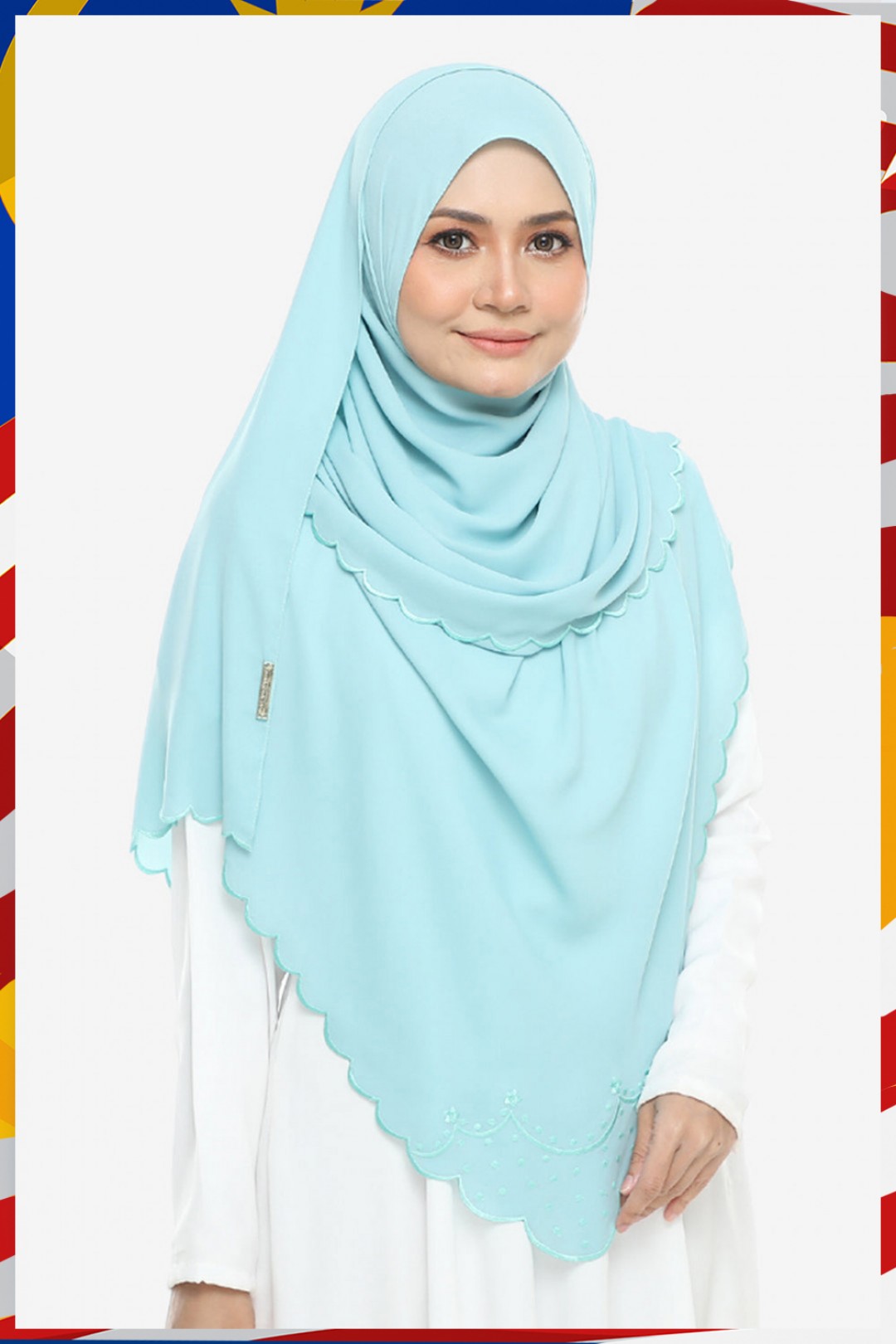 As-Is Shawl Sulam Pansy Light Mint