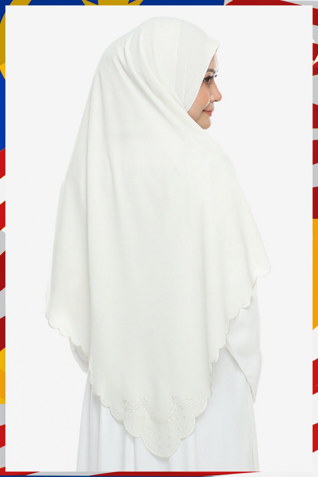 As-Is Shawl Sulam Pansy Cream Cheese