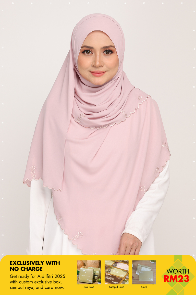 Shawl Sulam Taffy Blossom