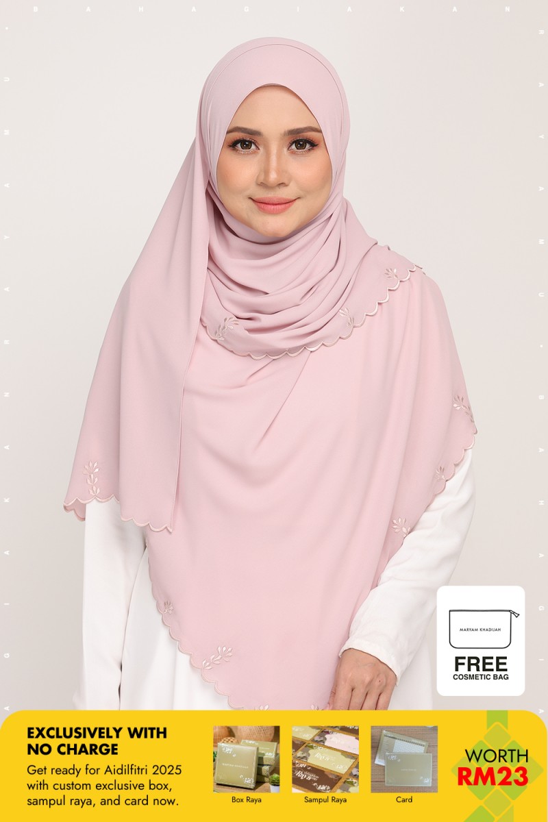 Shawl Sulam Taffy Blossom