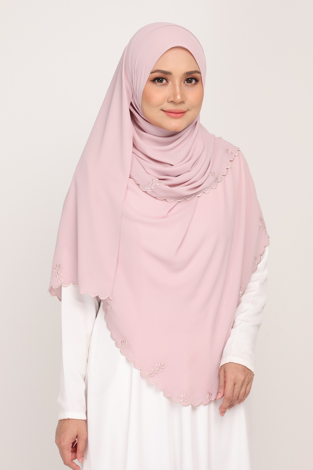 Shawl Sulam Taffy Blossom