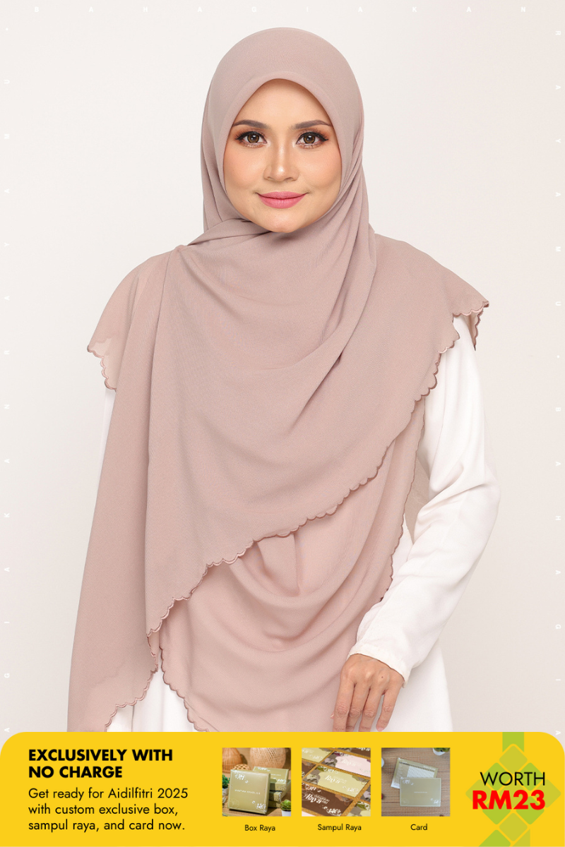 Bawal Sulam Taupe Brown