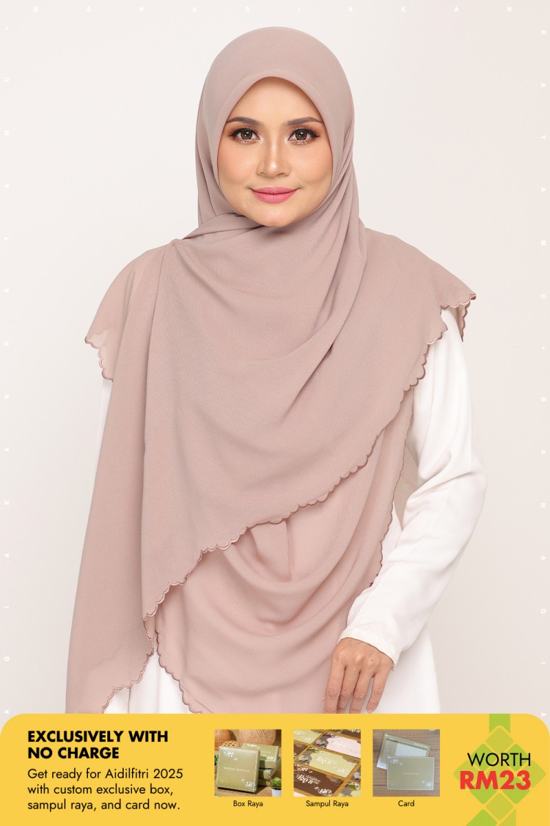 Bawal Sulam Taupe Brown