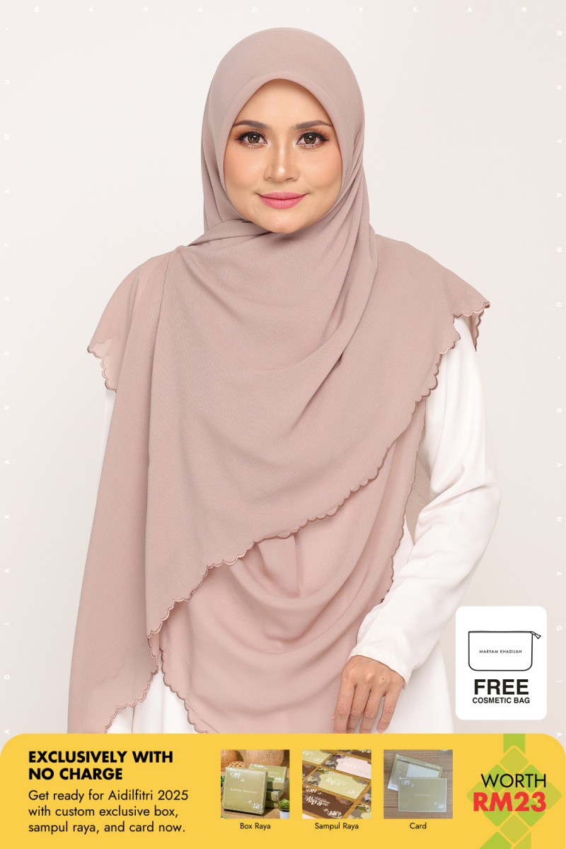 Bawal Sulam Taupe Brown