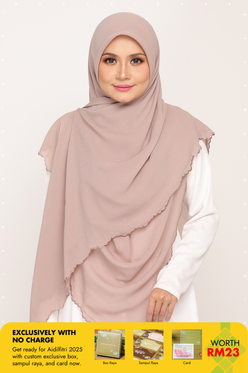 Bawal Sulam Taupe Brown