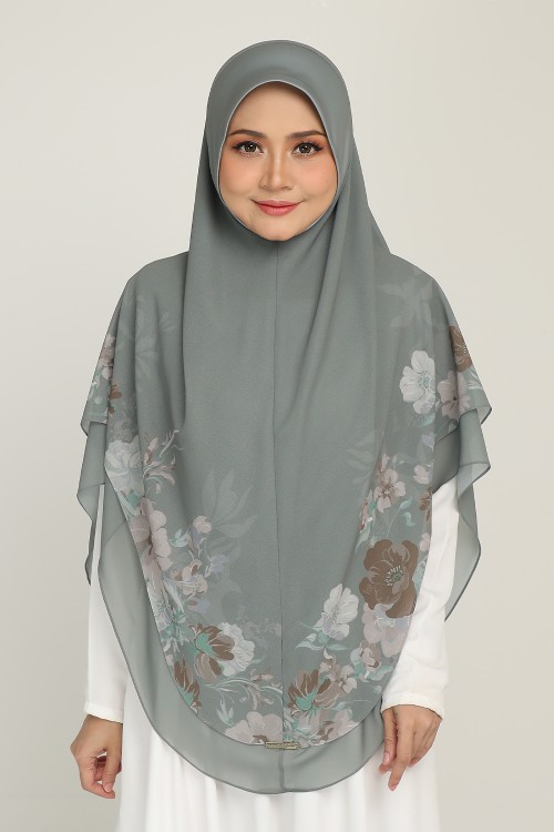 Sarung Printed Budi Teal Grey