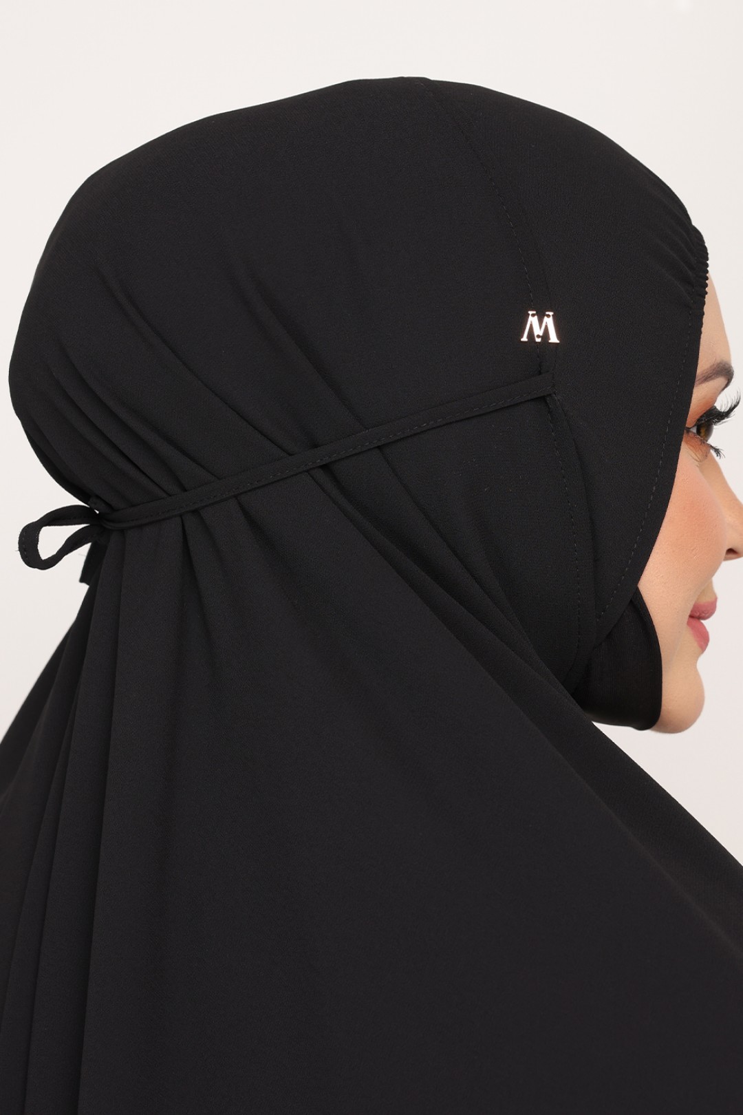 Mini Telekung Fatimah Luxe Black