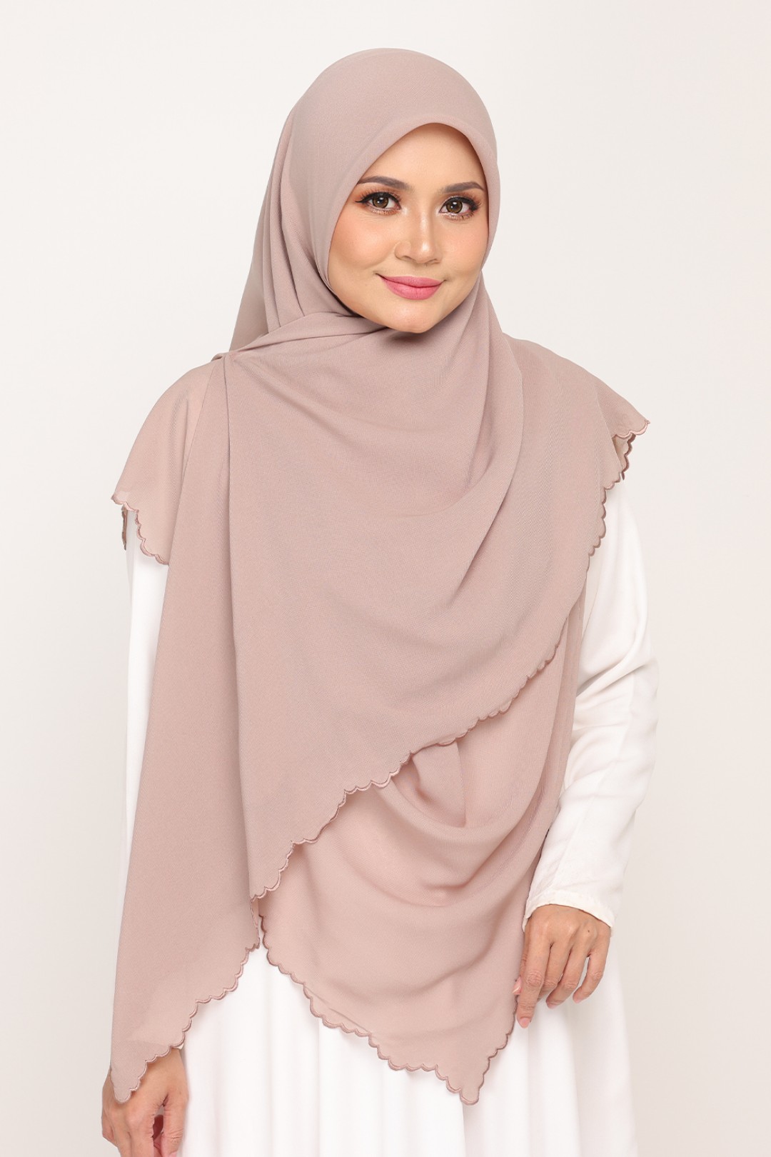 Bawal Sulam Taupe Brown