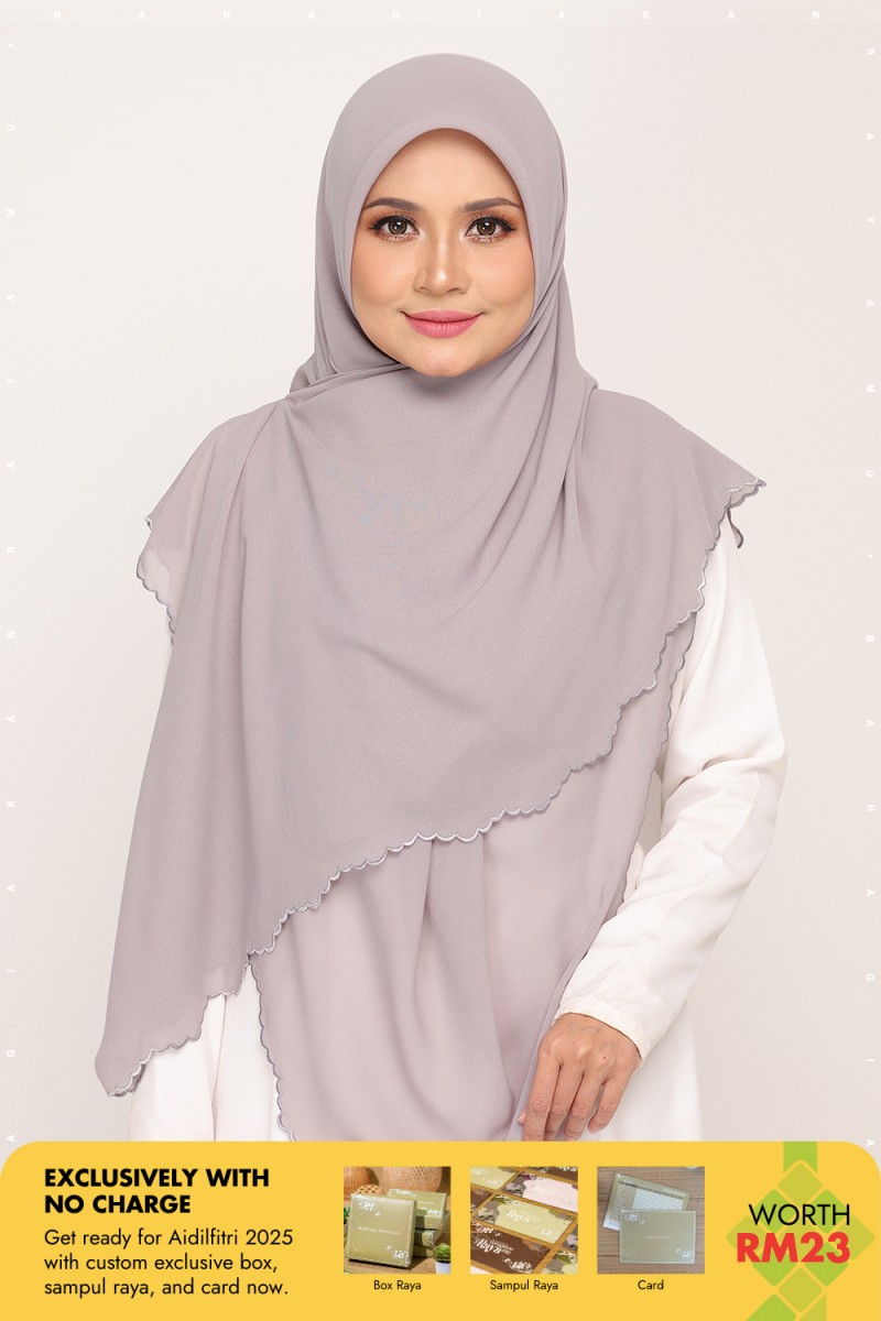 Bawal Sulam Violet Ash