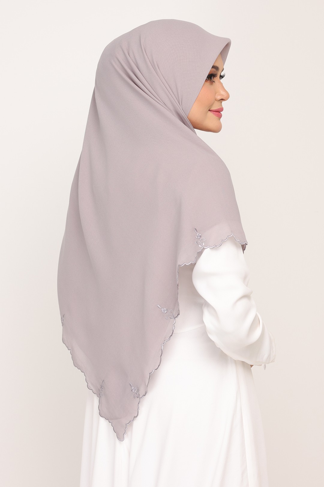 Bawal Sulam Violet Ash