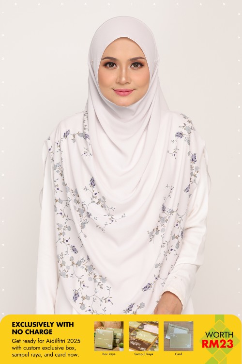 Umma Printed Arwa White Haze