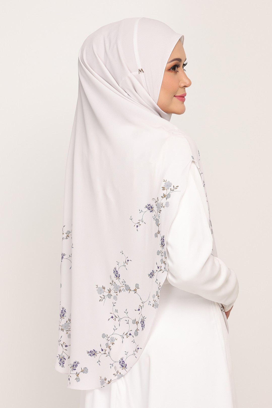 Umma Printed Arwa White Haze