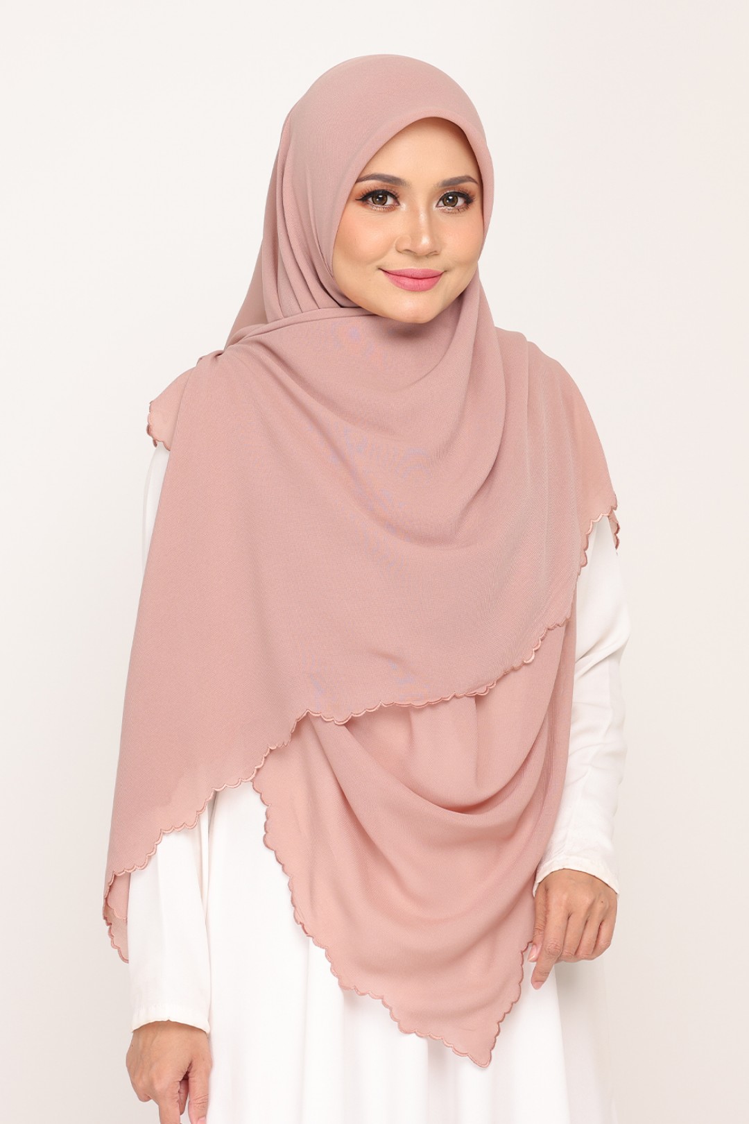 Bawal Sulam Rose Taupe