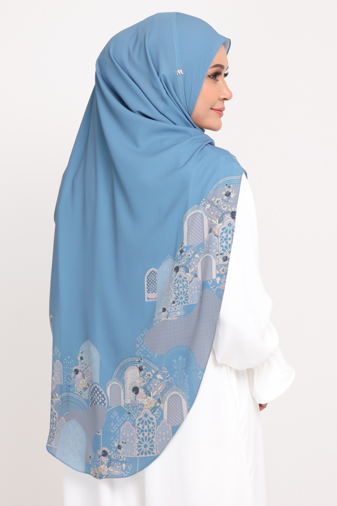 Umma Printed Raudhah Rich Blue