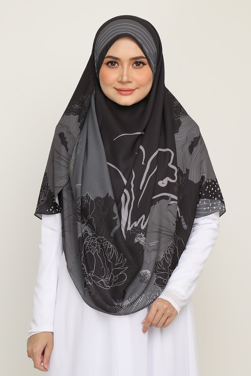 As-is Instant Printed Arwana Black Rose