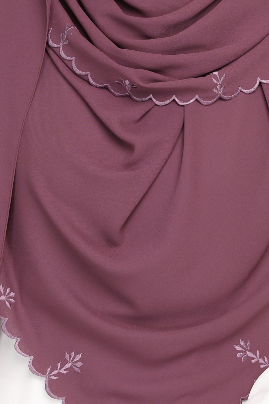 Shawl Sulam Magenta Blush