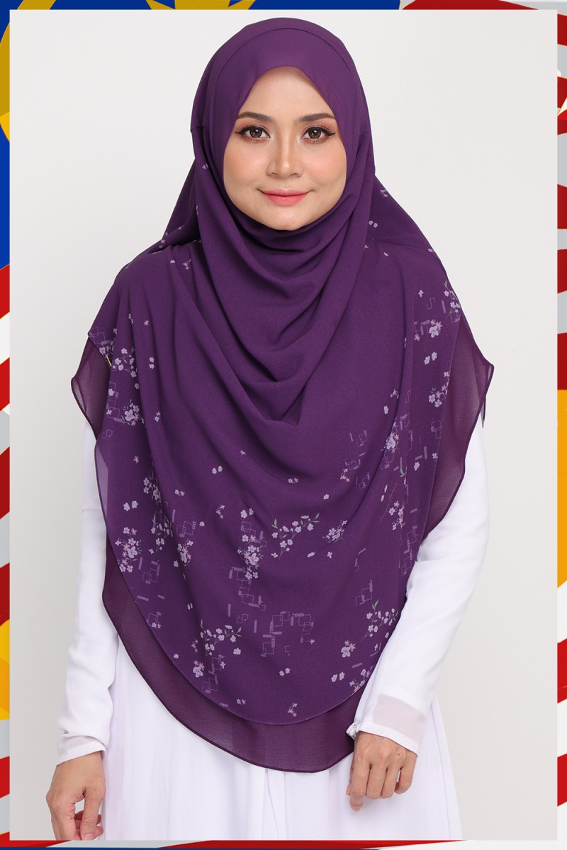 Umma Printed 2-Layer Dark Orchid