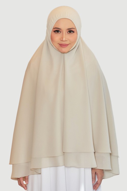 Mini Telekung Raudah Summer Beige