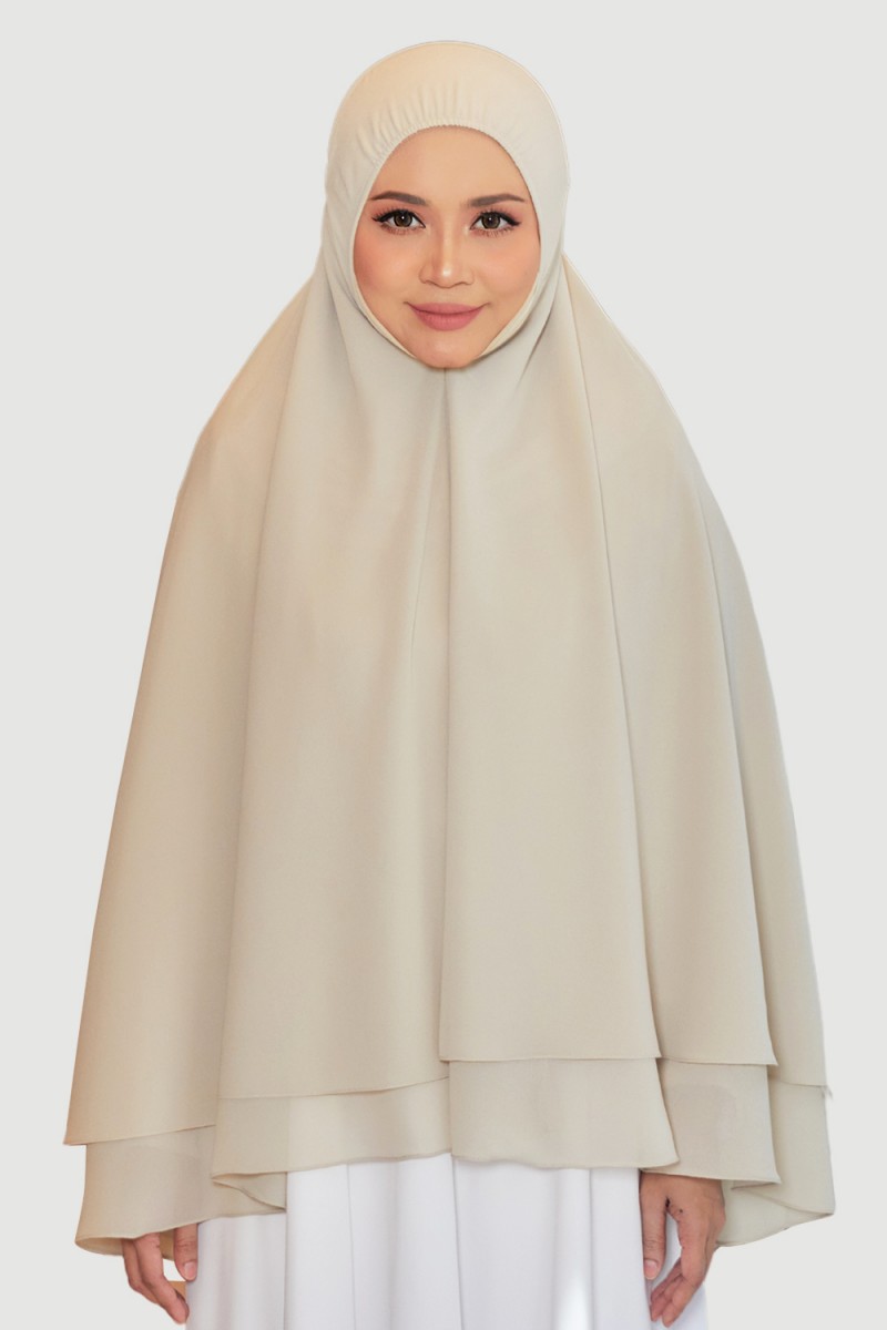 Mini Telekung Raudah Summer Beige