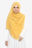 [As-Is]-Shawl Sulam Pansy Canary Yellow