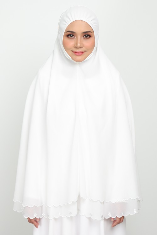 Mini Telekung Fatimah Alice White