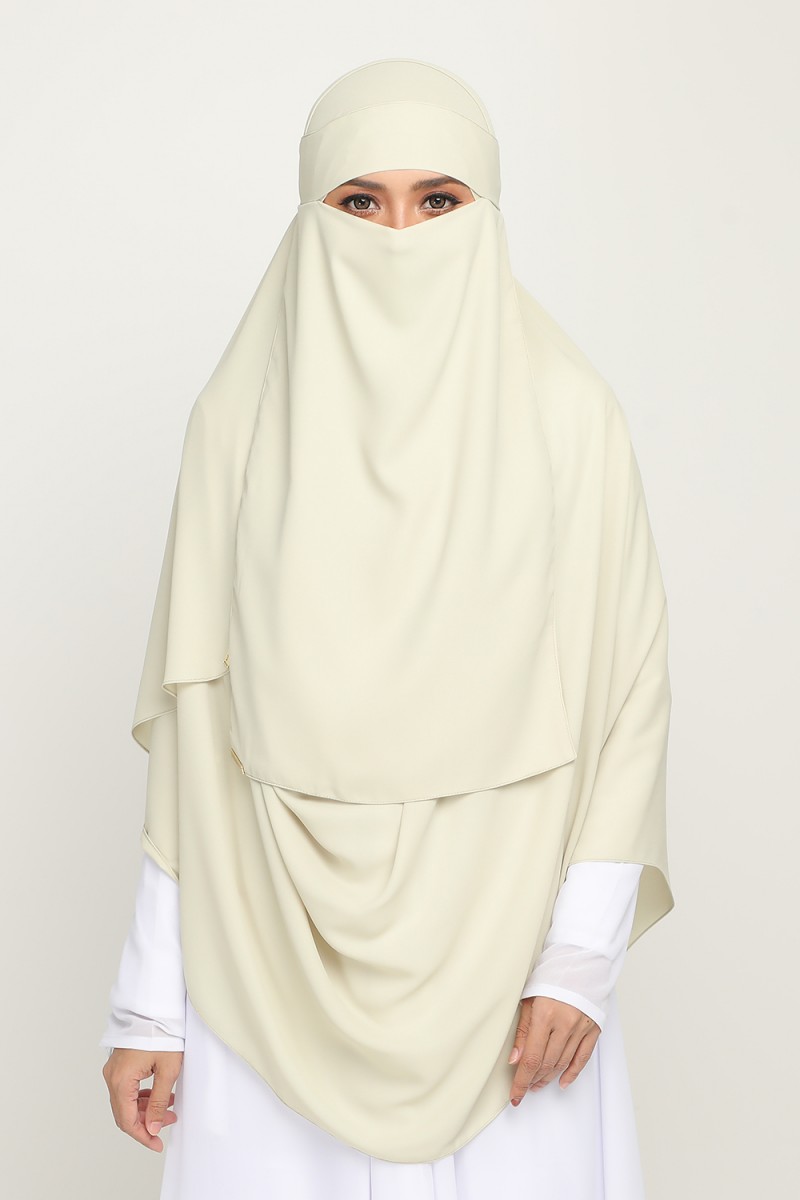 [AS-IS]- Niqab Pea Green