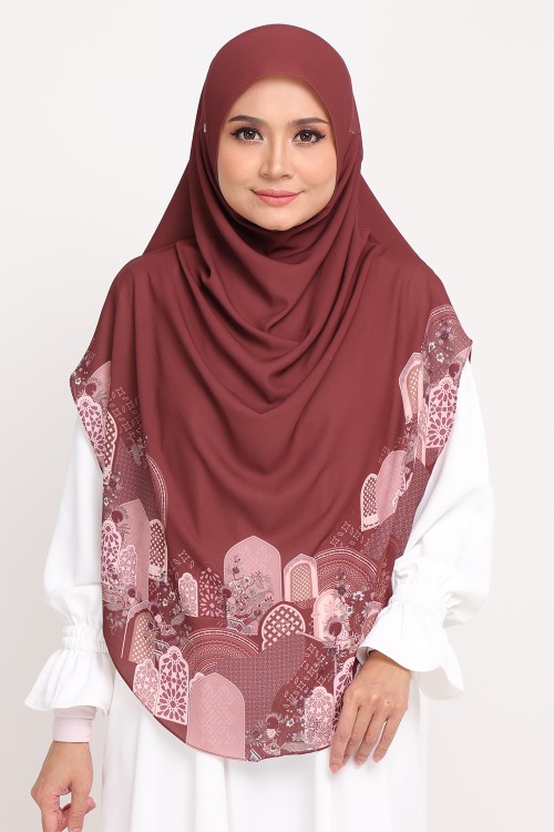 Umma Printed Raudhah Red Beans