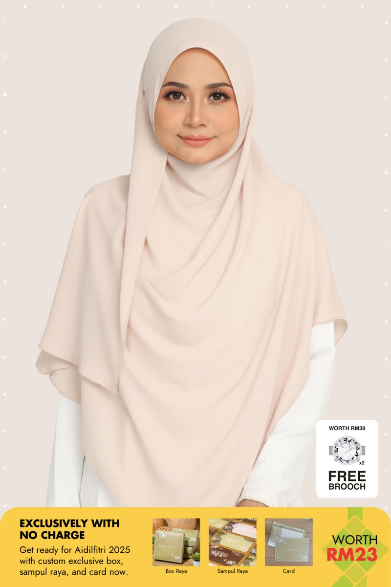 Umma Shawl Merangsri Ivory Blush